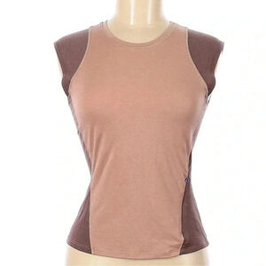 221 LULULEMON PINK CLAY / DARK OXIDE CAP SLEEVE HIKING TOP